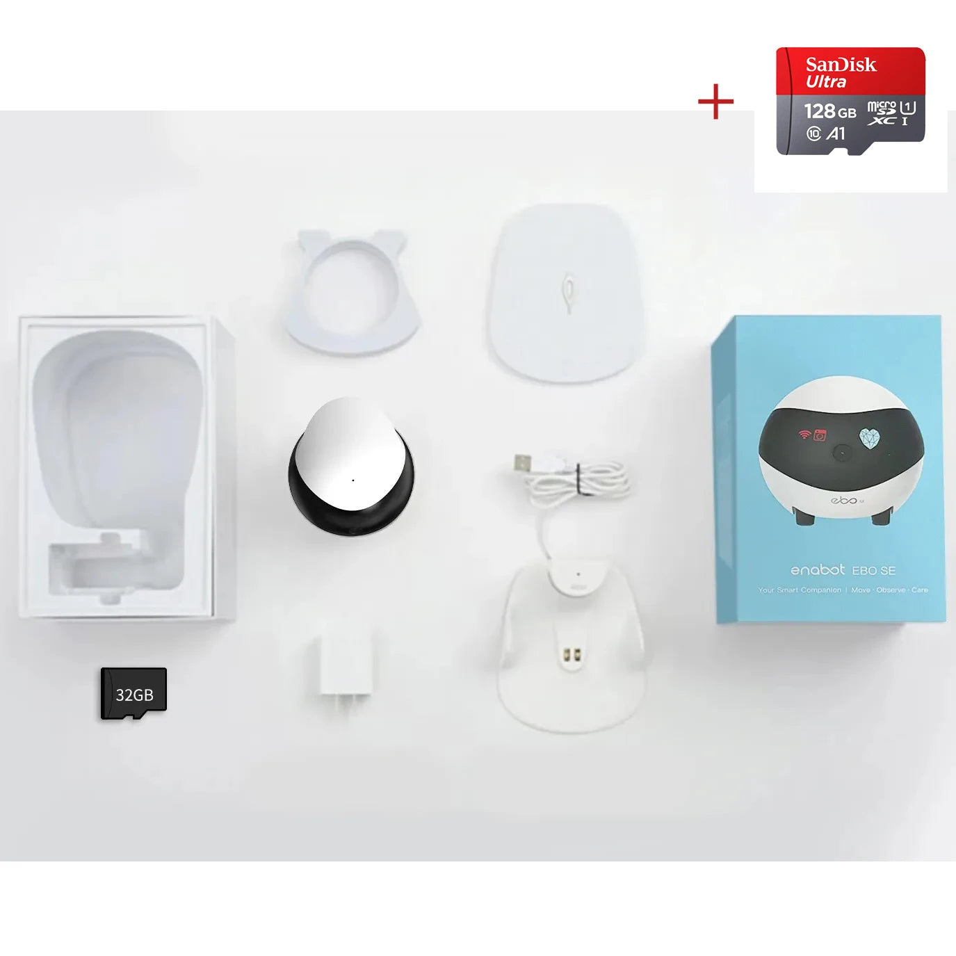 Enabot EBO SE Camera Robot for Dog, Cat & Baby 1080P Wifi 2.4G 5G 360° Home Pet Camera Startlight Night Vision