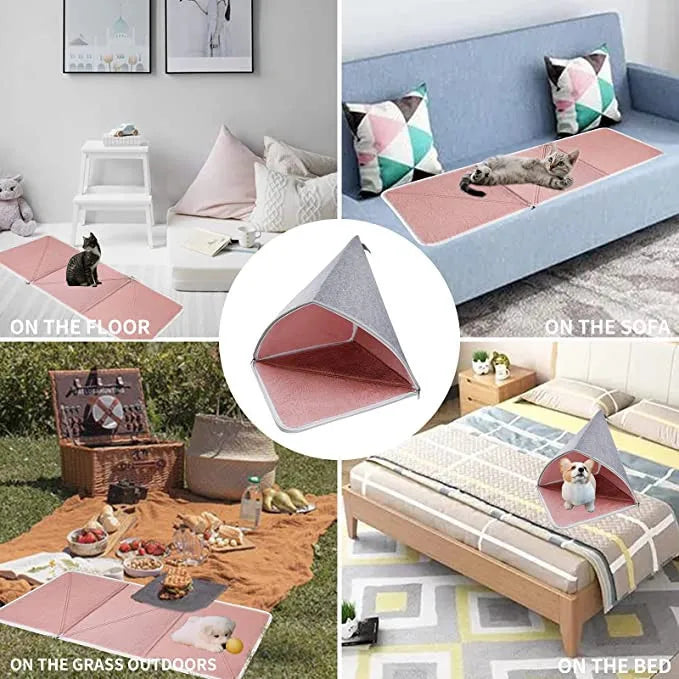 Cat mat can be disassembled and washed dog kennel semi-closed DIY cat kennel dog mat Pet mat dog bed pet supplies