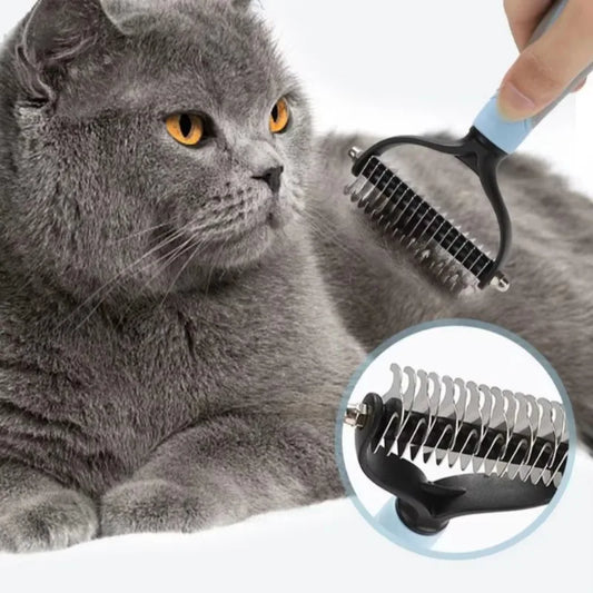 Pet Dogs Deshedding Grooming Brush Professional Dog Hair Remover Pet Fur Knot Cutter Puppy Cat Comb Brushes Shedding Supplies