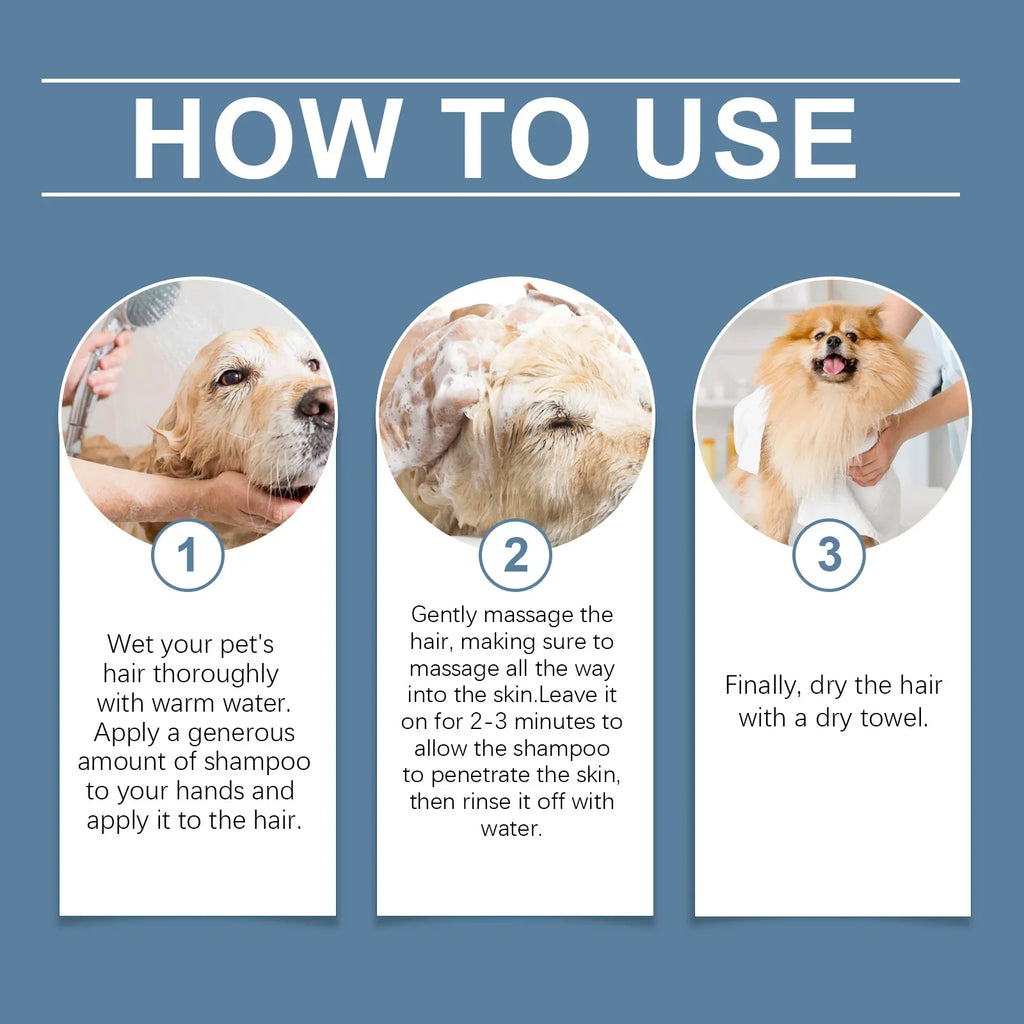 Cat and Dog Coconut Flavor Moisturizing Cleansing Bath Shower Gel Gentle Shampoo