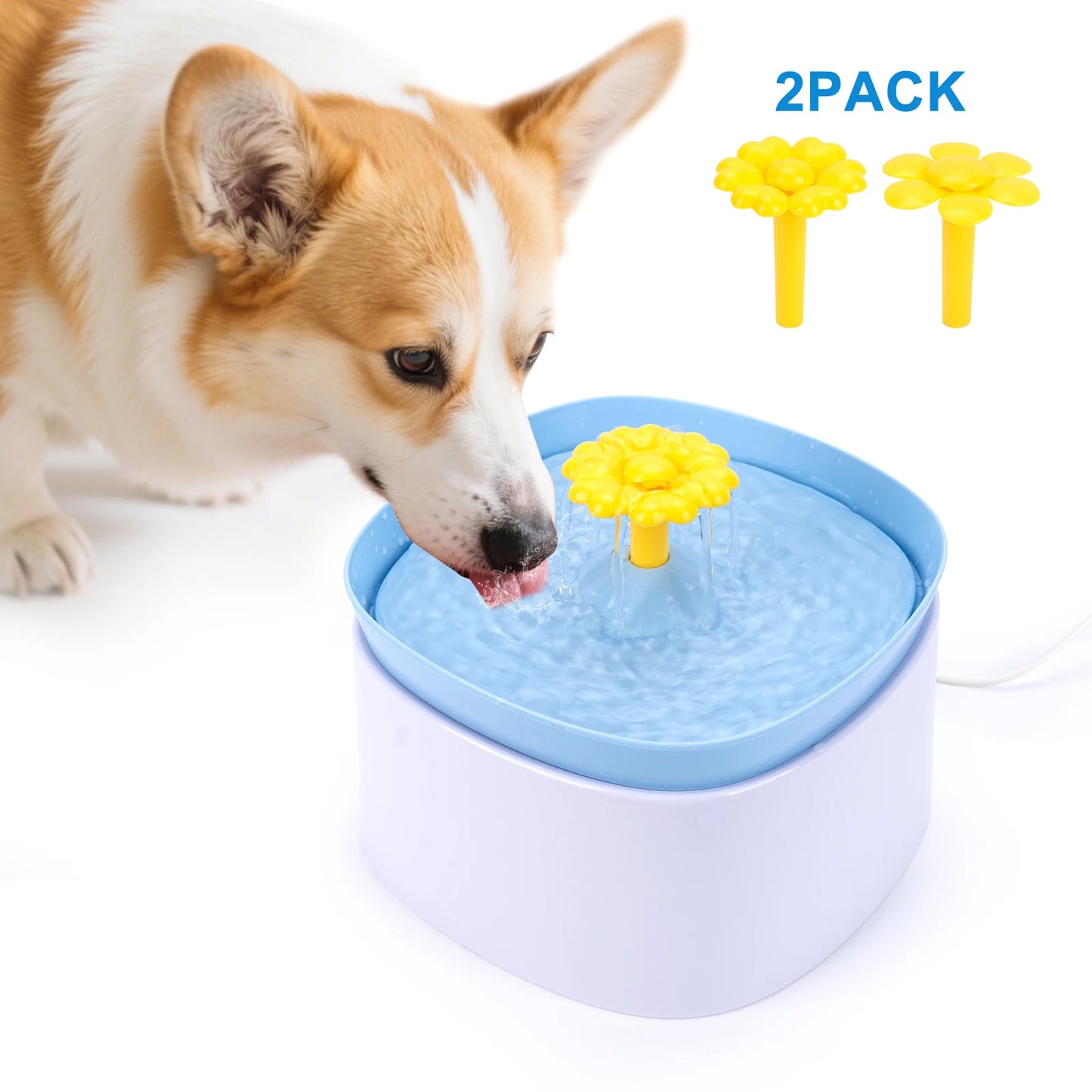 Pet Water Dispenser Low Decibel Cat Dog Automatic Water Dispenser with NozzleElectric Recirculate Filtring Drinker Pet Supplies
