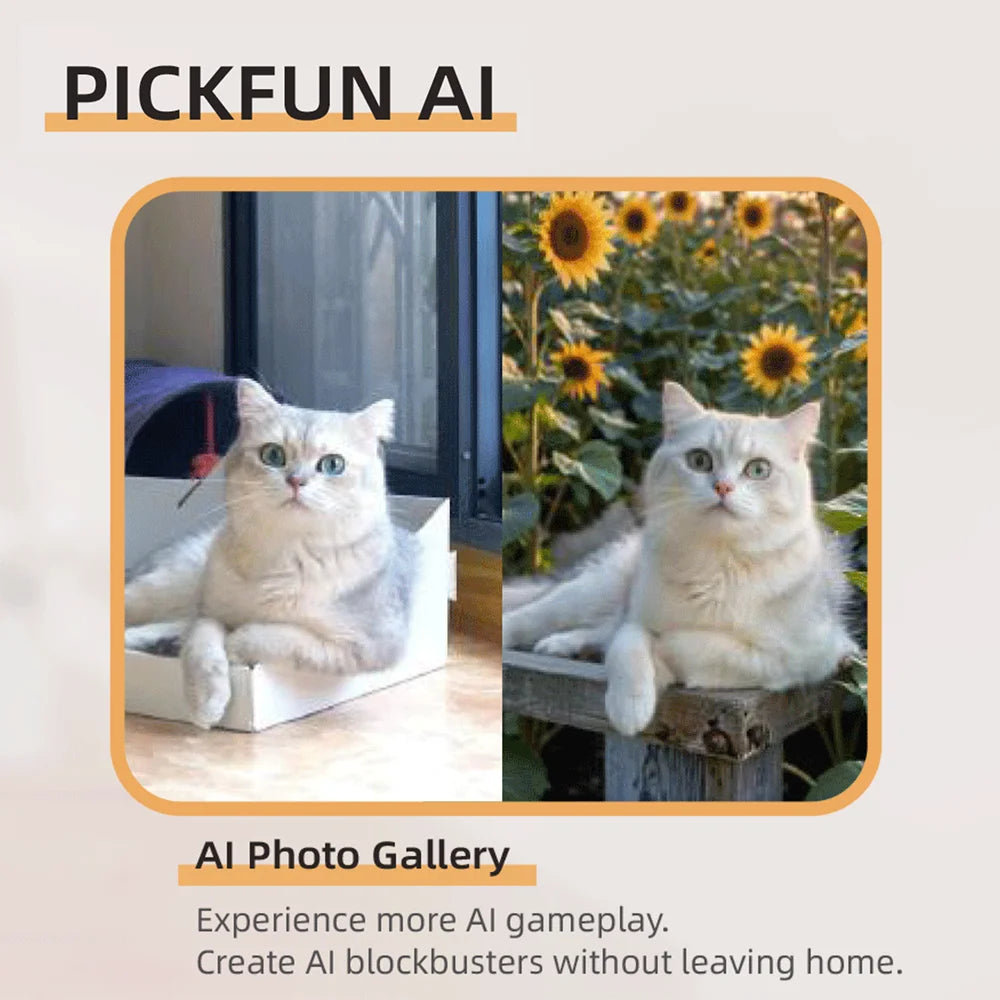 Pet Wifi Camera Night Vision Cat Dog Camera Ai Video Surveillance 350° APP Control Automatic Vlog Smart Home Indoor Dog Cats Cam