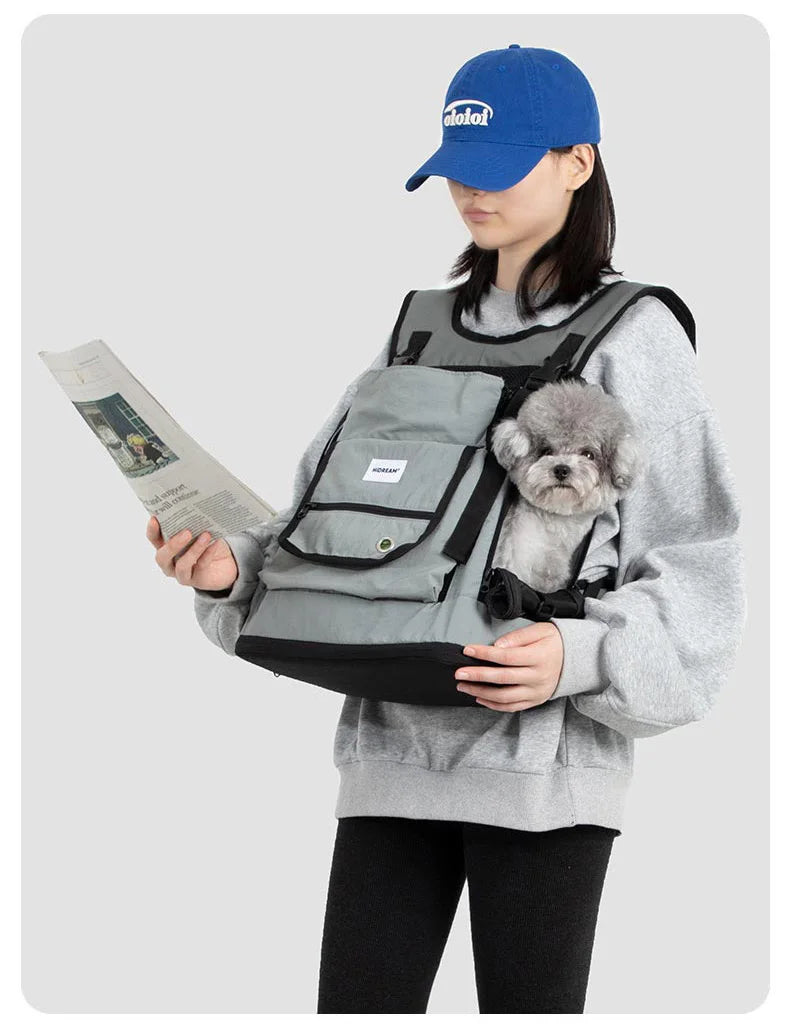 Pet Carrier Backpack for Cat Dog  Airline Approved Ventilated Breathable Front Back Travel Hiking Outdoor Bag Small Puppy Kitten