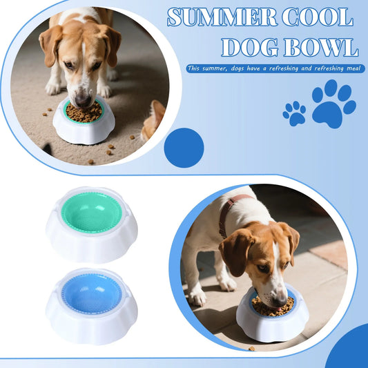Summer Pet Cooling Bowl Heat Relief Pet Bowl, Pet Refrigeration Bowl Dog Cold Water Bowl For Home Summer Pet Drinking Bowl