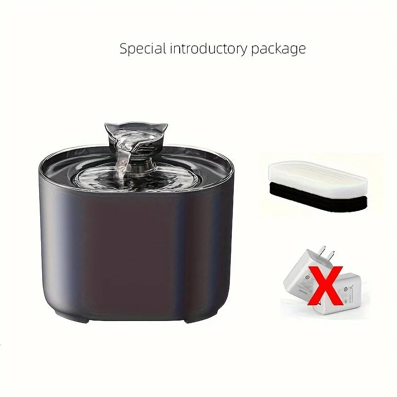 Dog/Cat 1pc 2.2L Pet Water Fountain - Fountains with Automatic Water Dispenser, Fresh and Filtered Drinking Water, and Whisper Qu