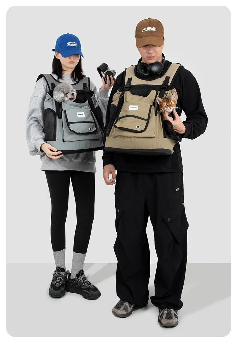 Pet Carrier Backpack for Cat Dog  Airline Approved Ventilated Breathable Front Back Travel Hiking Outdoor Bag Small Puppy Kitten