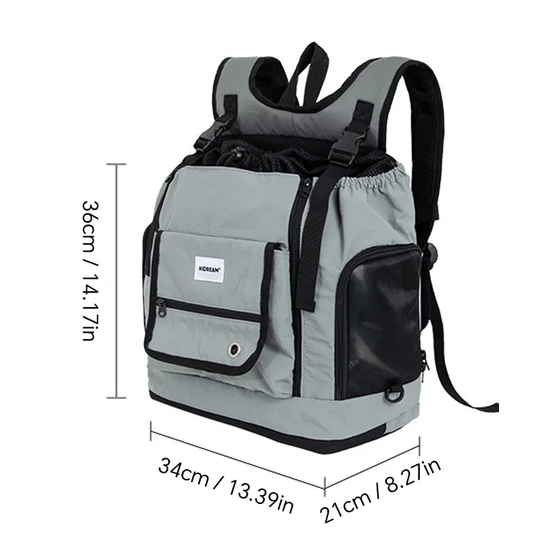 Pet Carrier Backpack for Cat Dog  Airline Approved Ventilated Breathable Front Back Travel Hiking Outdoor Bag Small Puppy Kitten