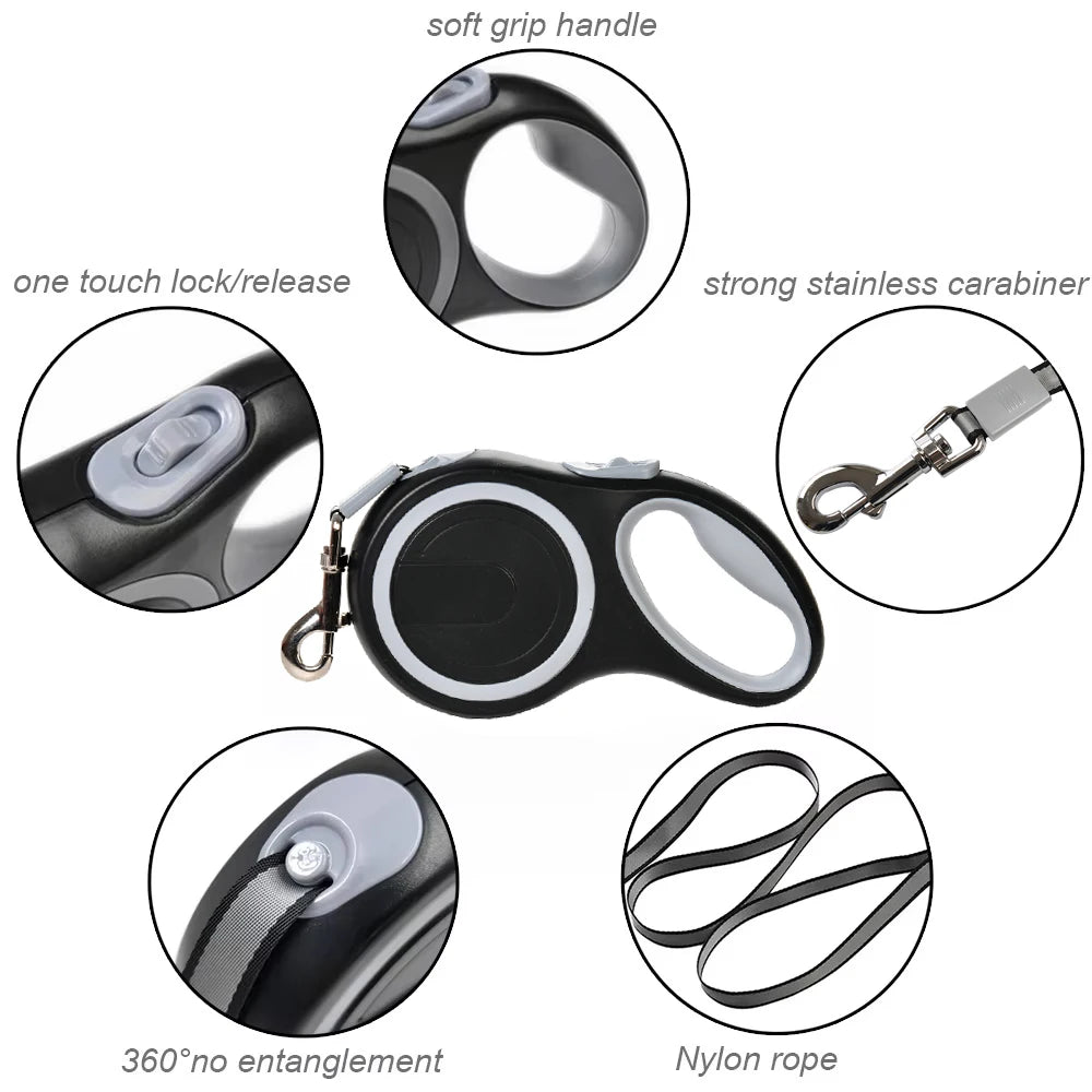 Long Strong Retractable Leash For Large Dogs