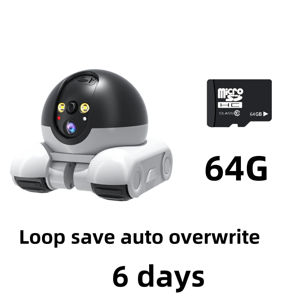 Smart Dual Lens IP Dome Robot Camera Full Color AI Humanoid Detection Two-way Audio Home Security CCTV Baby Pets Monitor New