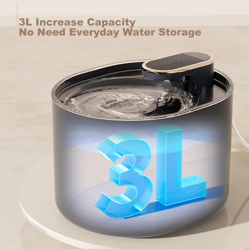 Dog/Cat Water Fountain 3L Automatic Water Dispenser with LED Light Ultra Silent Pet Drinking Water Fountain Automatic Pet Feeder