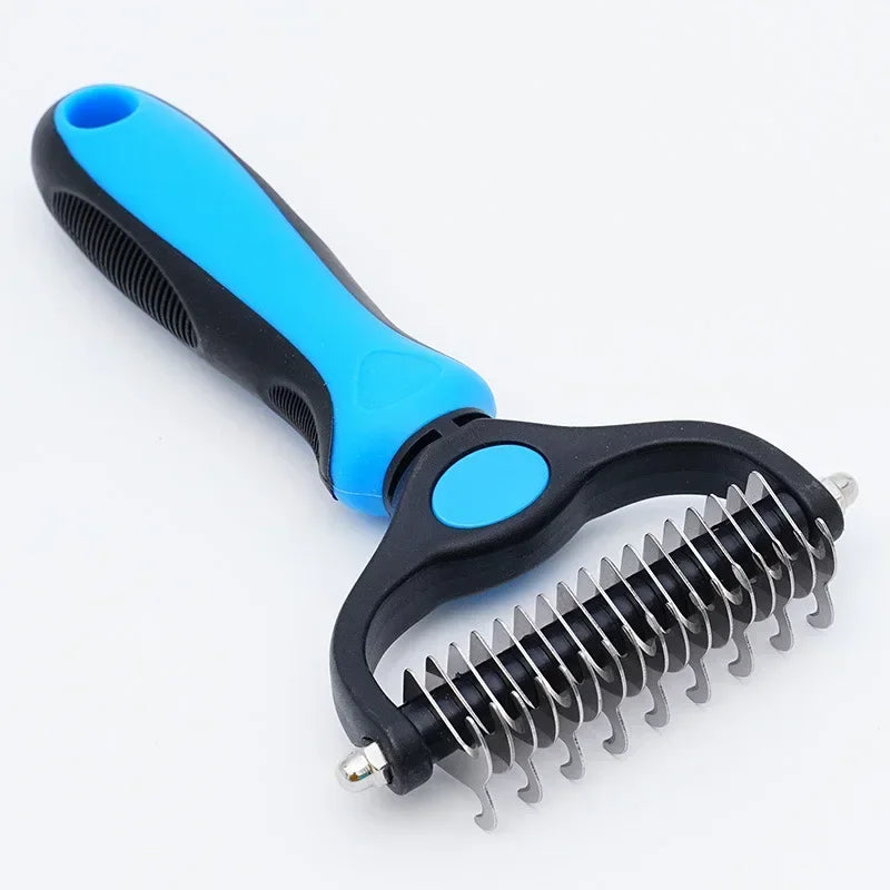Pet Dogs Deshedding Grooming Brush Professional Dog Hair Remover Pet Fur Knot Cutter Puppy Cat Comb Brushes Shedding Supplies
