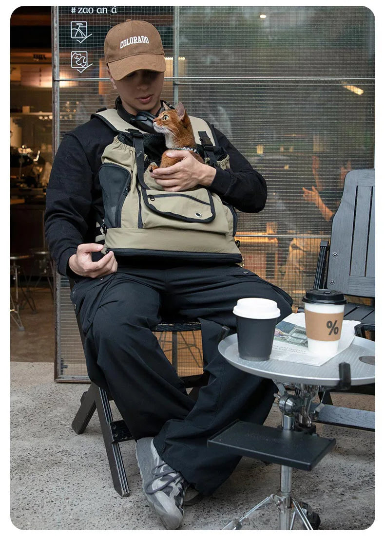 Pet Carrier Backpack for Cat Dog  Airline Approved Ventilated Breathable Front Back Travel Hiking Outdoor Bag Small Puppy Kitten