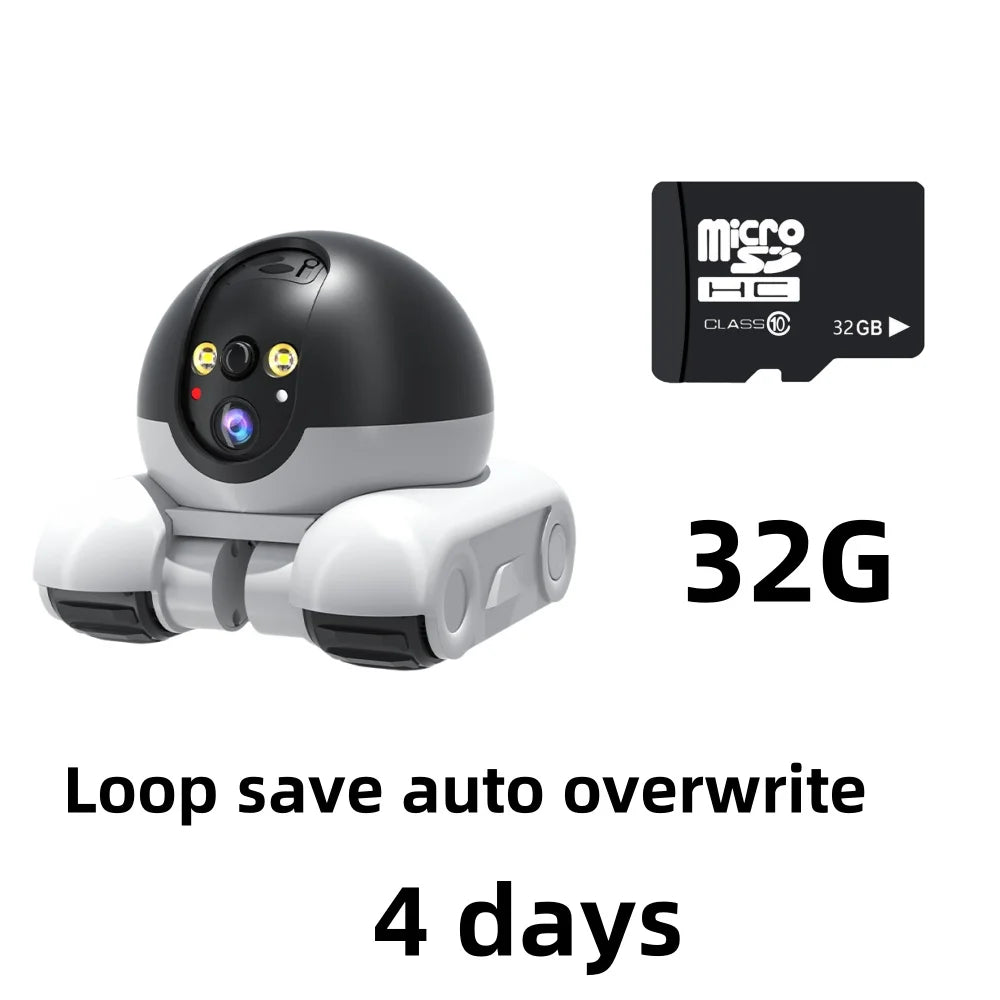 Smart Dual Lens IP Dome Robot Camera Full Color AI Humanoid Detection Two-way Audio Home Security CCTV Baby Pets Monitor New