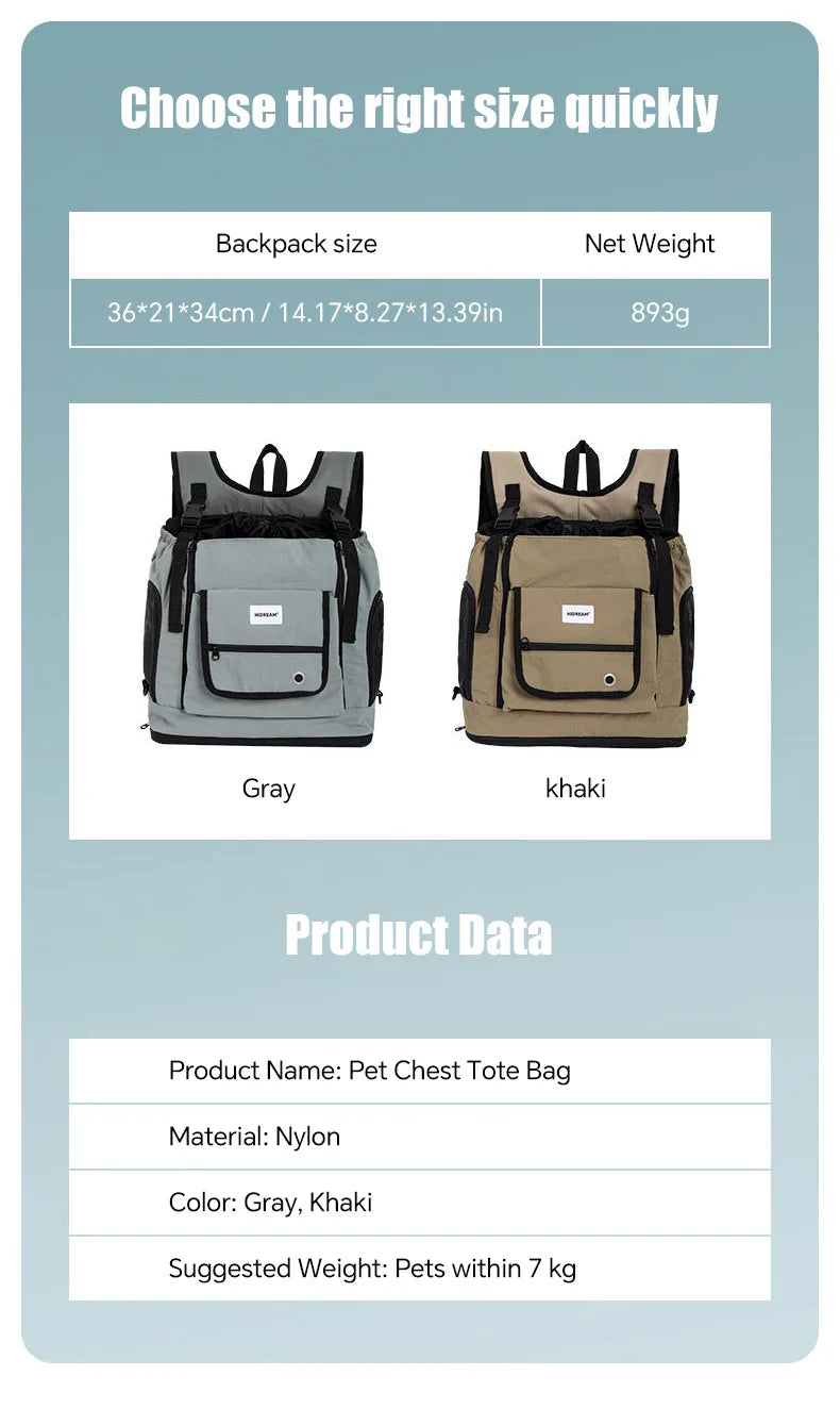 Pet Carrier Backpack for Cat Dog  Airline Approved Ventilated Breathable Front Back Travel Hiking Outdoor Bag Small Puppy Kitten