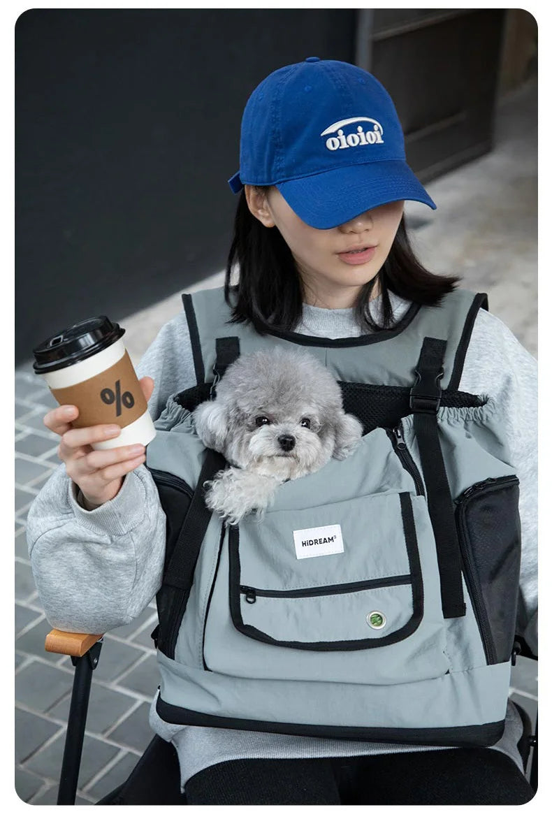 Pet Carrier Backpack for Cat Dog  Airline Approved Ventilated Breathable Front Back Travel Hiking Outdoor Bag Small Puppy Kitten