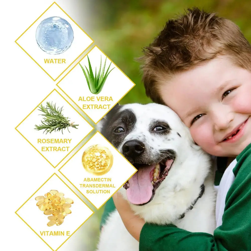 Dogs for Cat Flea and Tick Treatment for Small Medium Large Dogs Cats Topical Flea Treatments Pets Cleaning Care Supplie