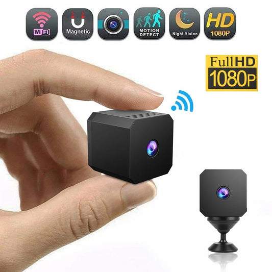 Smart Security Camera Mini Outdoor 1080P WiFi Night Vision Human Detection 2-Way Audio Cloud/SD Storage Camara Espia Smart Home