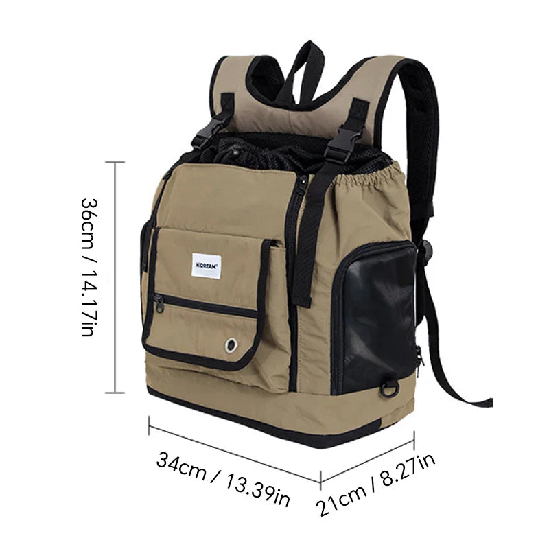 Pet Carrier Backpack for Cat Dog  Airline Approved Ventilated Breathable Front Back Travel Hiking Outdoor Bag Small Puppy Kitten