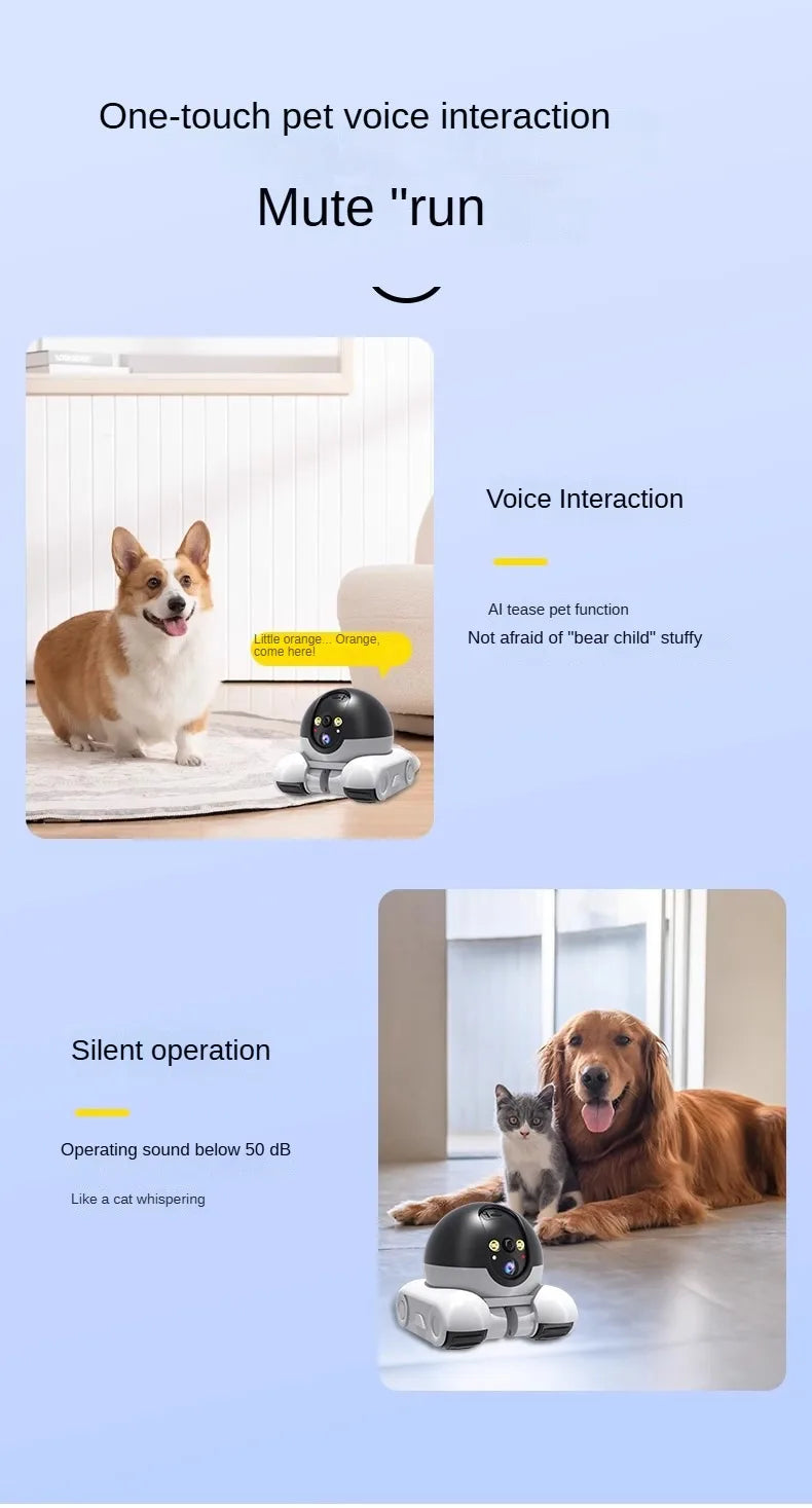 Smart Dual Lens IP Dome Robot Camera Full Color AI Humanoid Detection Two-way Audio Home Security CCTV Baby Pets Monitor New
