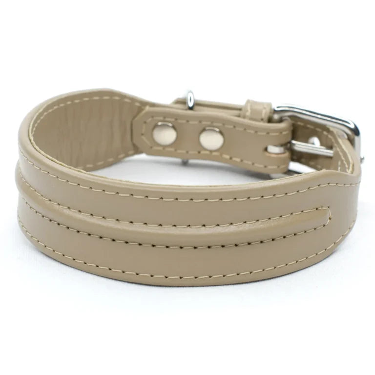 Wide Leather Dog Collar