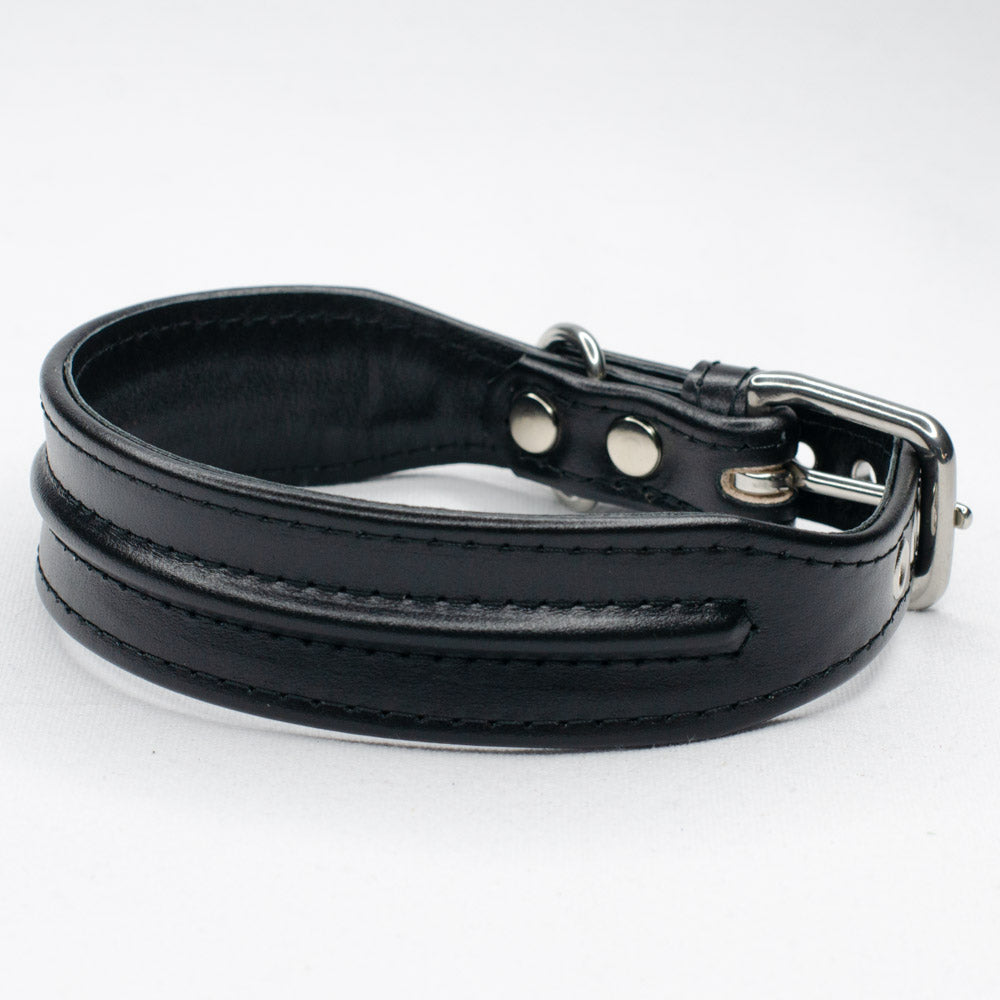 Wide Leather Dog Collar